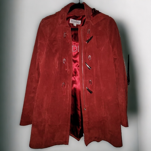 Suede coat Bradley Bayou with toggles  size S - Picture 5 of 16